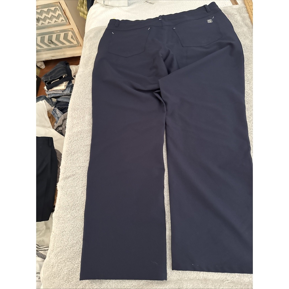 FootJoy Men 36-30 Golf Pants Navy Athletic Fit Performance Stretch 5-Pocket NWOT - Picture 12 of 15